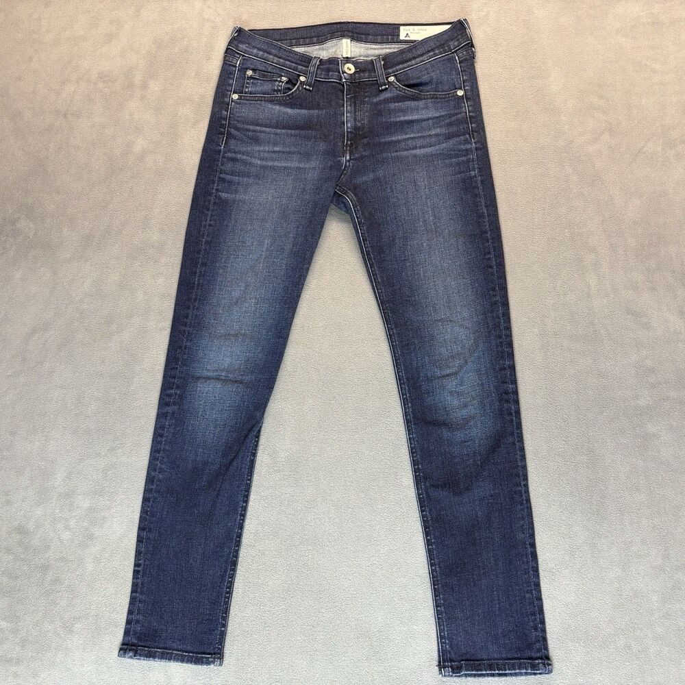 Rag & Bone Womens Jeans Size 28 Stretch Blue Denim Ankle Skinny Inseam‎ 26"